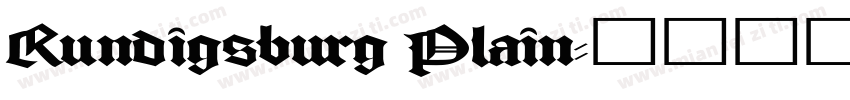 Rundigsburg Plain字体转换